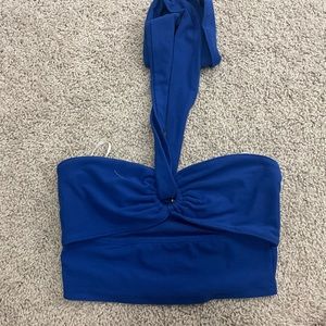 Blue Tie Top